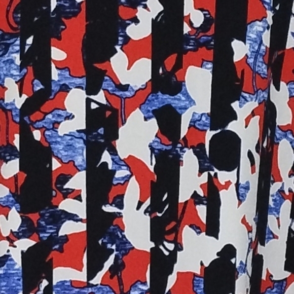 Floral scoop neck sleeveless multi-colors Dress S: XL - Picture 4 of 7